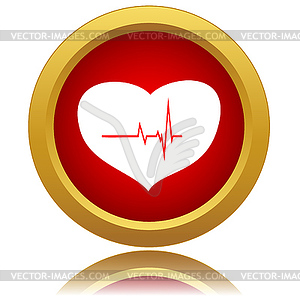 Heartbeat icon - vector clipart / vector image