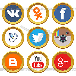 Social media icons - vector image