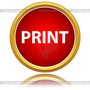 Print icon - vector clipart