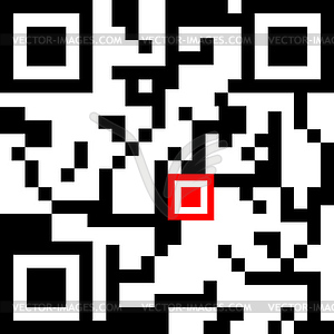 QR code - vector clipart