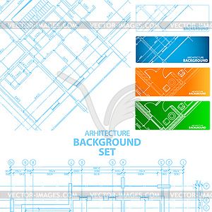 Architecture backgrounds - vector image