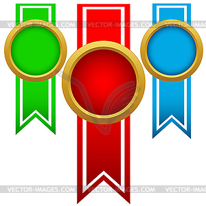 Set of ribbons - vector clipart