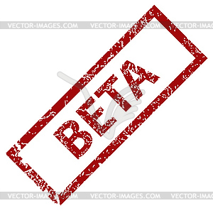 Бета гранж штампа - изображение в векторе