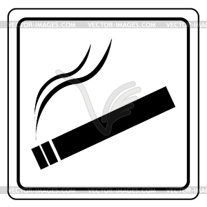 cigarette clipart black and white
