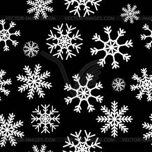 White snowflakes - vector image