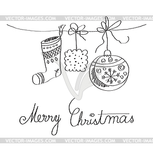 Christmas card - vector clipart