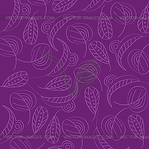 Seamless pattern with leaf - vector image