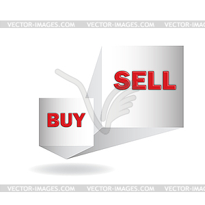 Купить и продать - векторный клипарт EPS