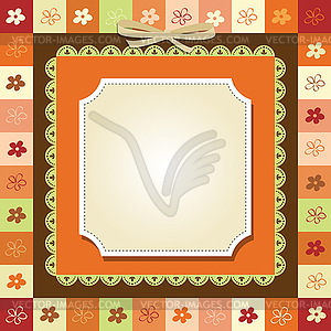 Cool template frame design for greeting card - vector clip art