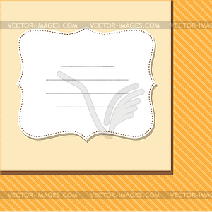 Cool template frame design for greeting card - vector image