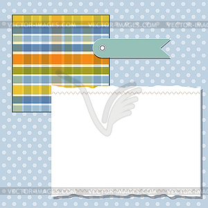 Cool template frame design for greeting card - vector EPS clipart