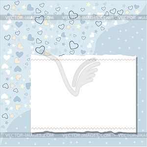Cool template frame design for greeting card - vector clipart