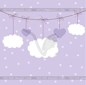 Template design for greeting card - stock vector clipart