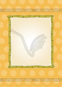 Template frame design for greeting card - vector clipart