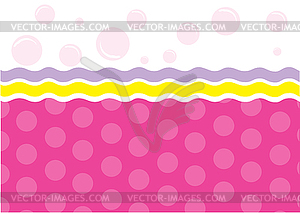 Template design for greeting card - vector image