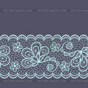 Old lace seamless pattern, ornamental border. - vector clipart / vector image