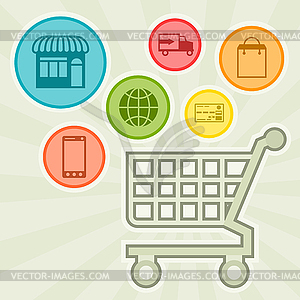 Internet shopping concept  - vector image