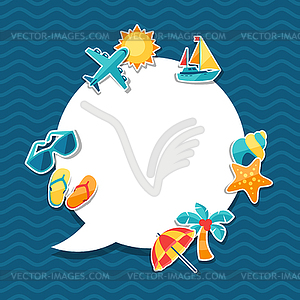 Travel and tourism background - vector clipart