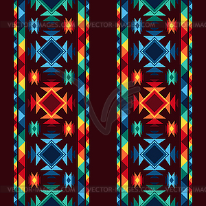 Tribal abstract seamless pattern aztec geometric - vector image