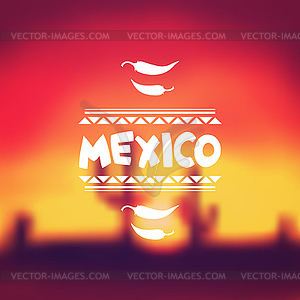 Этническая мексиканская фона в родном стиле - векторный дизайн