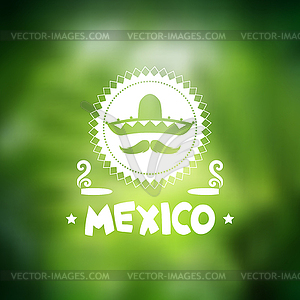 Этническая мексиканская фона в родном стиле - векторный клипарт Royalty-Free