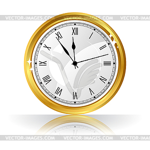 Gold watch  - vector image