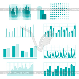 Set of infographic diagram elements for design - vector clip art