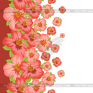 Seamless floral pattern with pretty stylized flowers - vector clipart / vector image