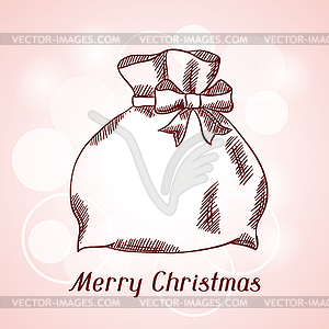 Merry Christmas invitation card template - vector clipart / vector image