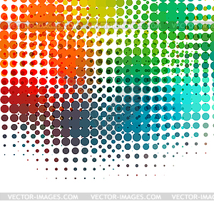 Диско фон с растровых точек в стиле ретро - векторное изображение EPS