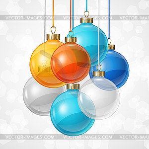 Holiday background card template with christmas - vector image