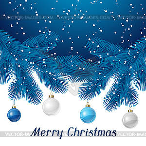 Holiday background card template with christmas - vector clipart