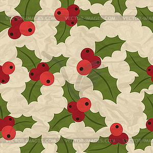 Merry Christmas and Happy New Year seamless pattern - vector image