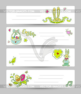 Easter templates - vector clipart