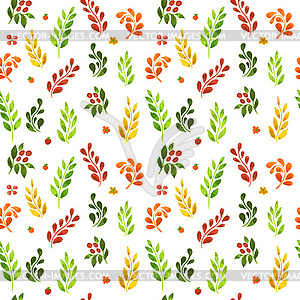 Autumn leaves pattern - vector clipart