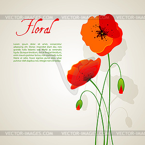 Floral background - vector clip art