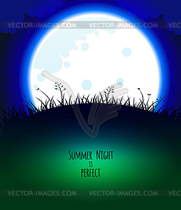 Good night design - vector clip art