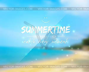 Summertime background - vector image