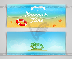 Summer backgrounds - vector image