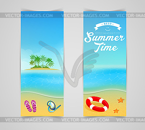 Summer backgrounds - vector clip art