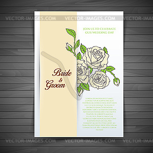 Wedding invitation - vector clipart / vector image