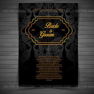 Wedding invitation - vector EPS clipart