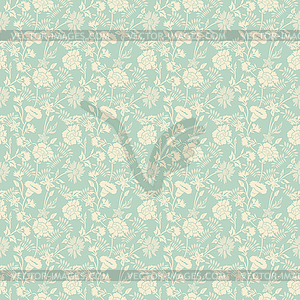 Seamless abstract floral pattern background - vector clipart