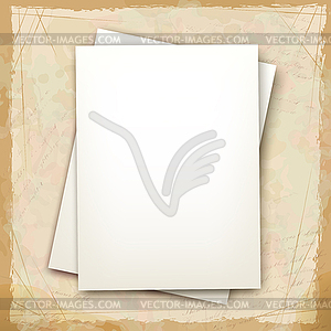 Note sheets of paper - vector image