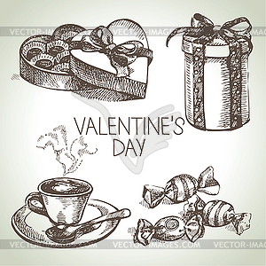 Set of Valentine`s Day. s - vector EPS clipart