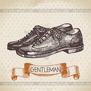 Sketch gentlemen accessory. men - vector image