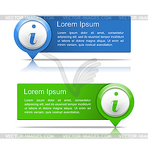 Information Banners - vector clipart
