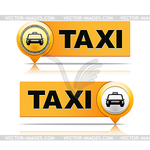 Taxi Banners - vector clipart