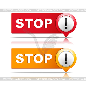 Stop Signs - vector clipart