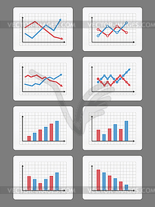 Graphs and Charts - vector image